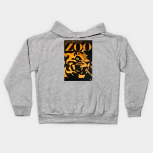 Visit The ZOO Warsaw Poland TIGER Advertisement Vintage Travel Kids Hoodie